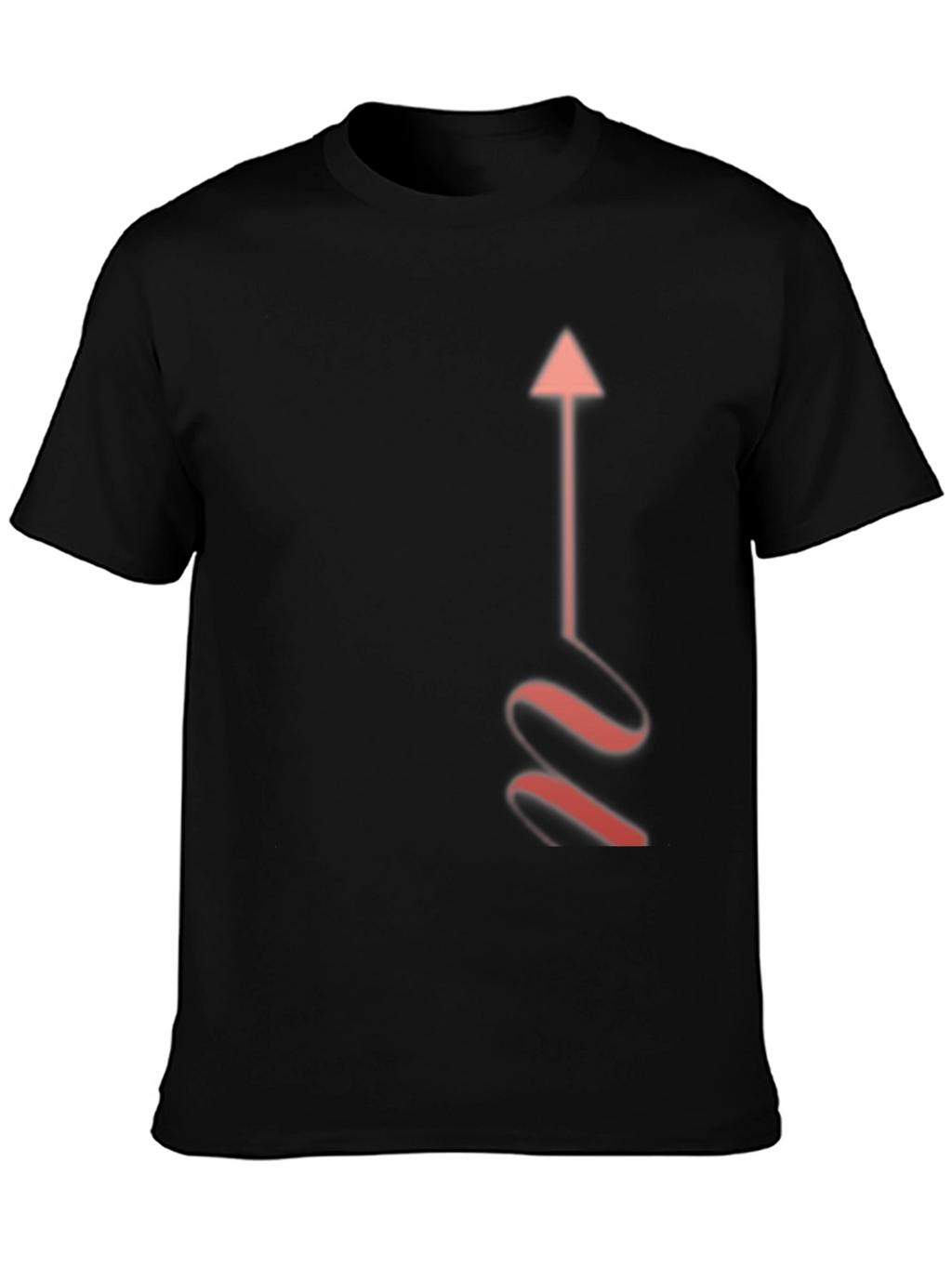 Arrow Graphic Black T-Shirt - Stylish Casual Wear