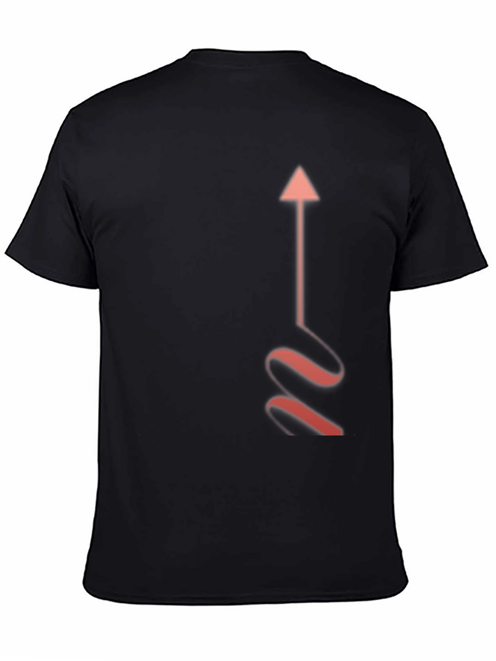 Arrow Graphic Black T-Shirt - Stylish Casual Wear