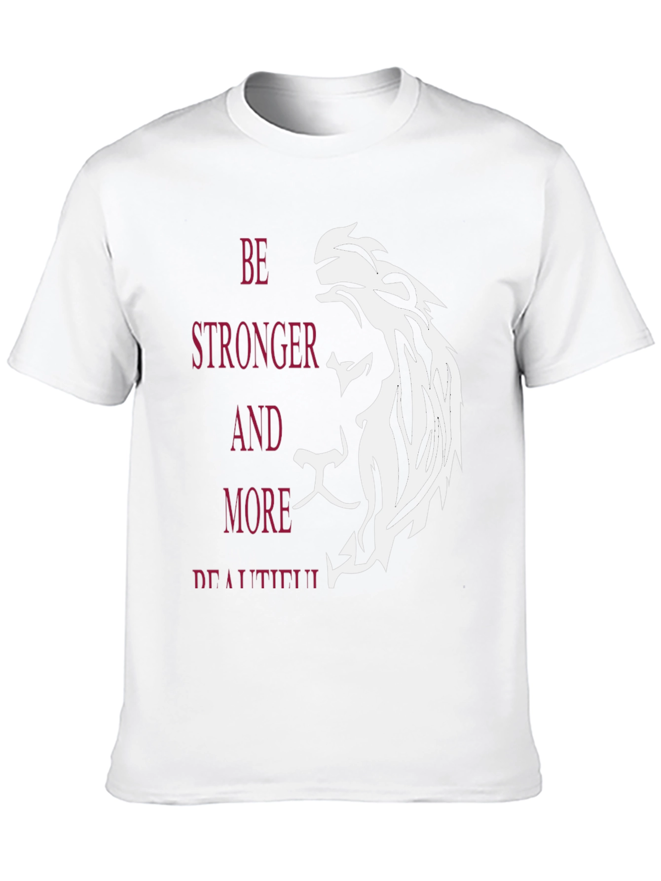 Lion Graphic Tee - Be Stronger and More Beautiful