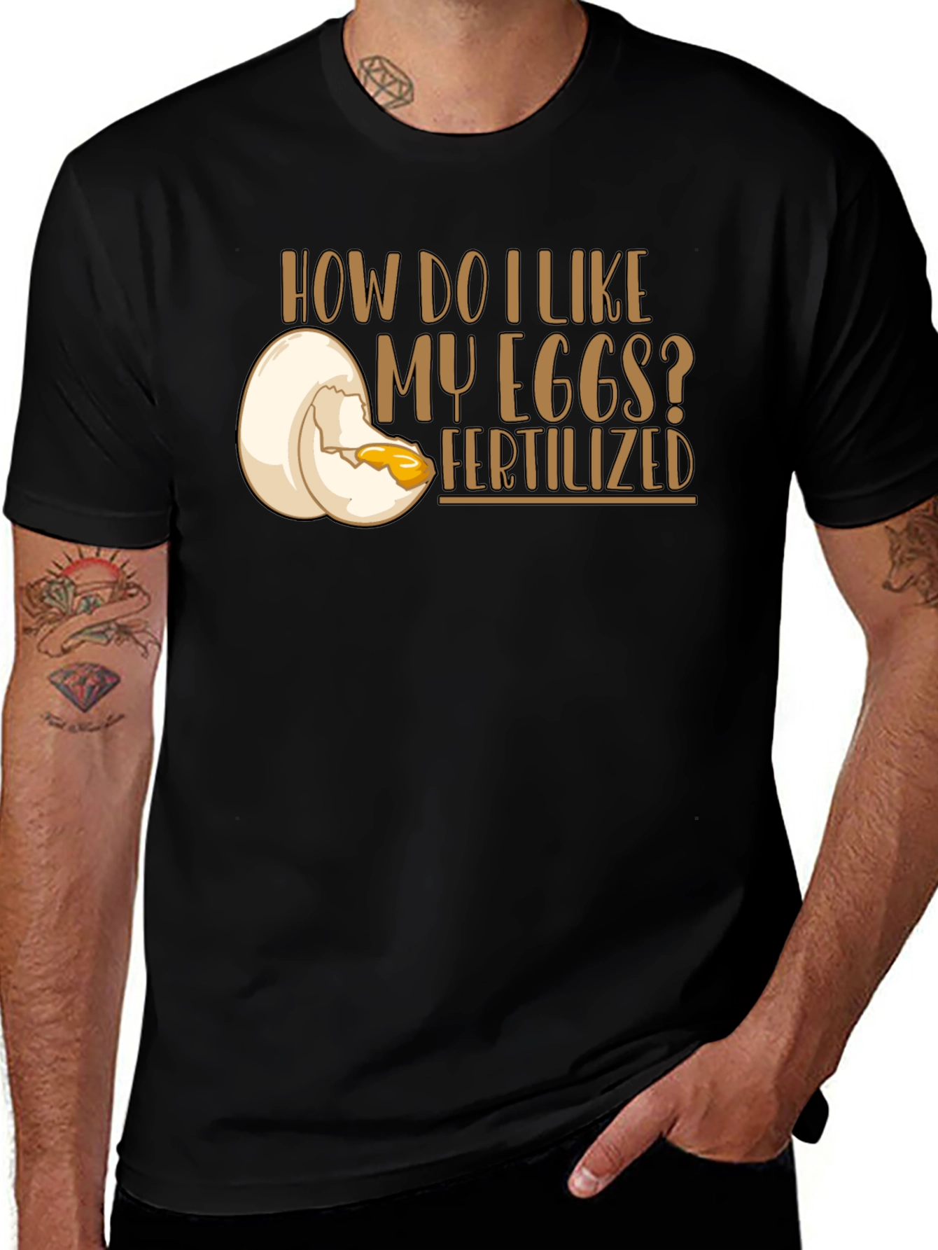Fertilized Eggs Graphic T-Shirt - Funny Foodie Tee