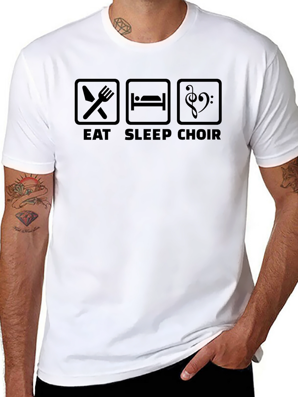 Eat Sleep Choir T-Shirt - Music Lover Tee