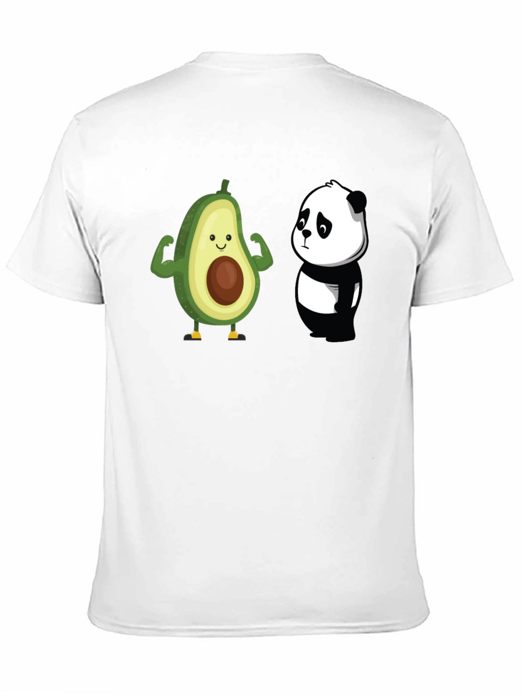 Avocado Panda Funny Graphic T-Shirt