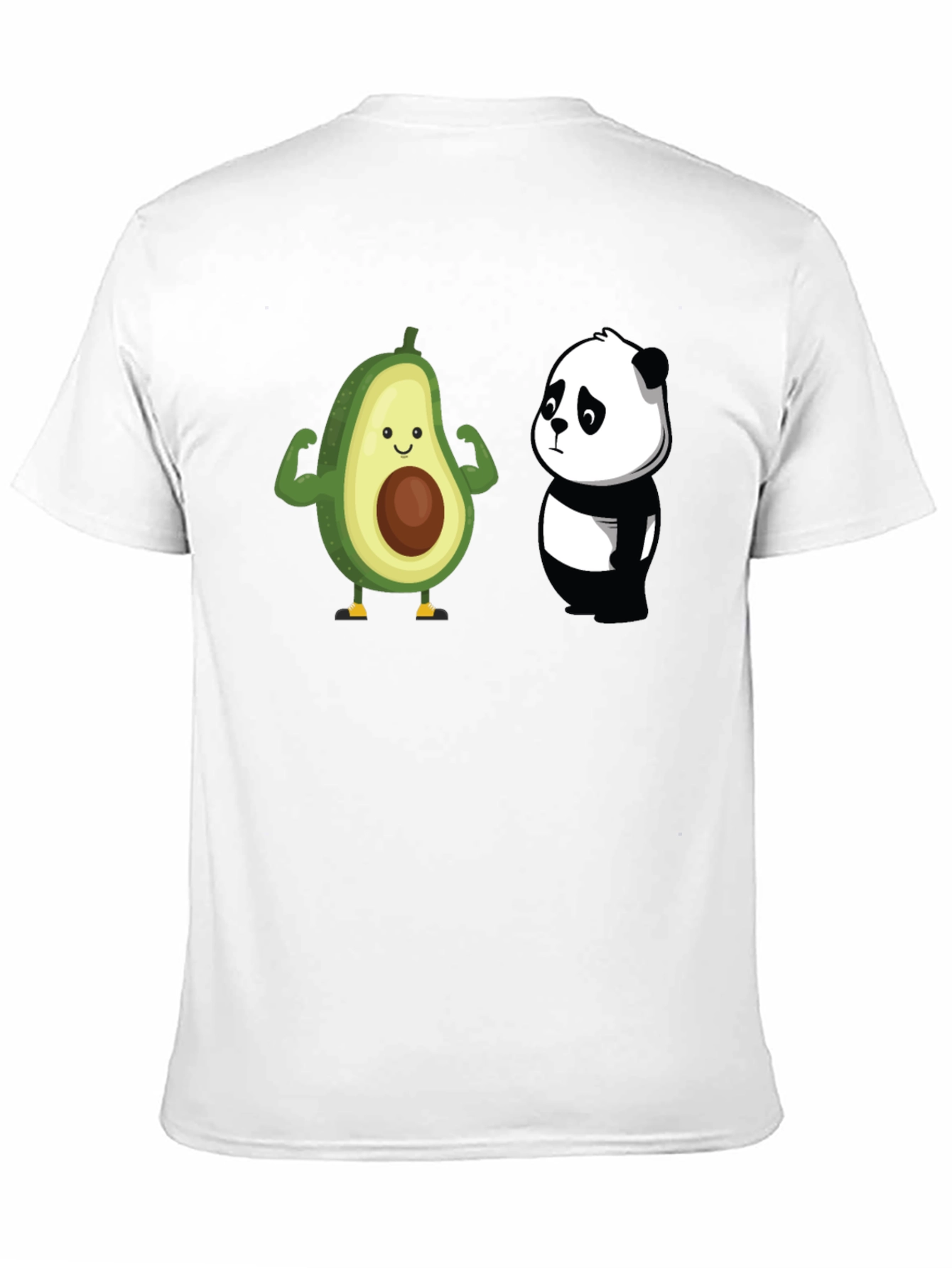 Avocado Panda Funny Graphic T-Shirt