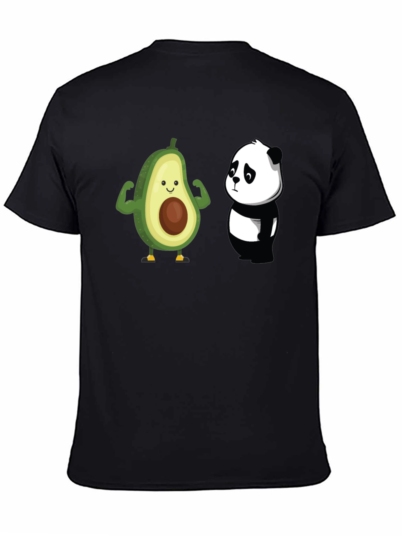 Avocado Panda Funny Graphic T-Shirt