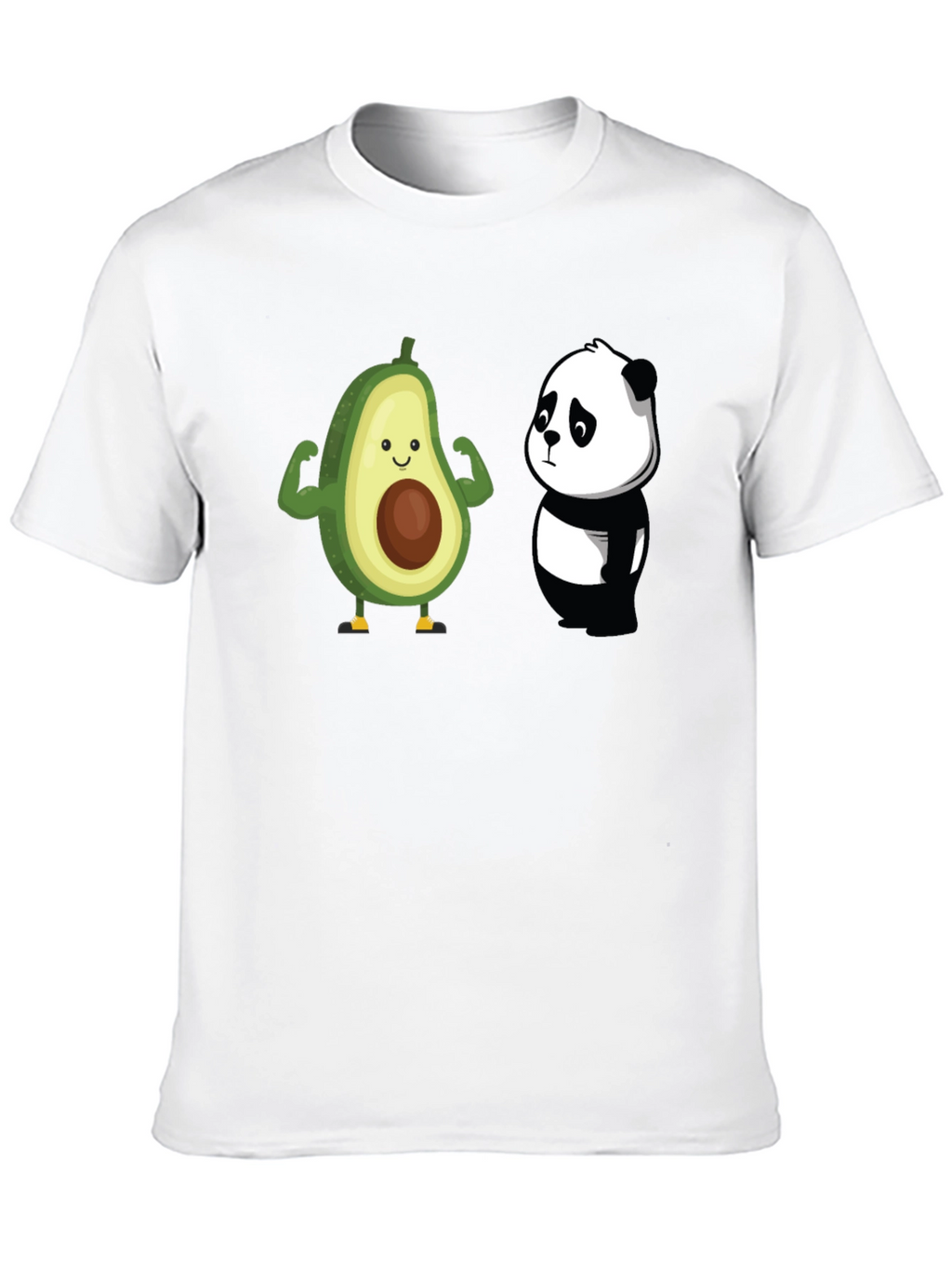 Avocado Panda Funny Graphic T-Shirt