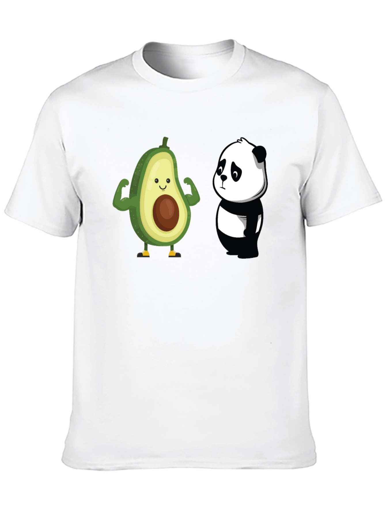 Avocado Panda Funny Graphic T-Shirt