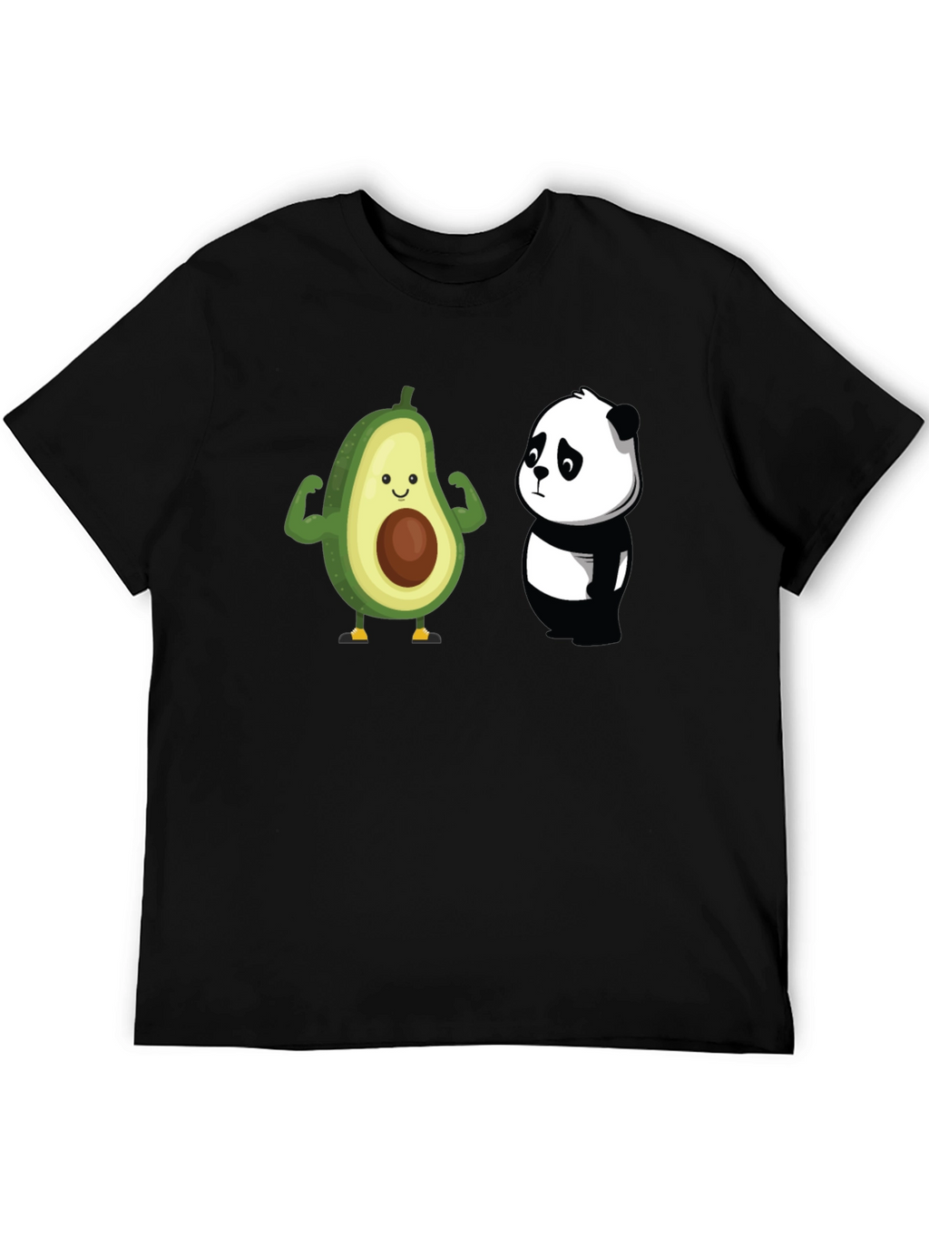 Avocado Panda Funny Graphic T-Shirt