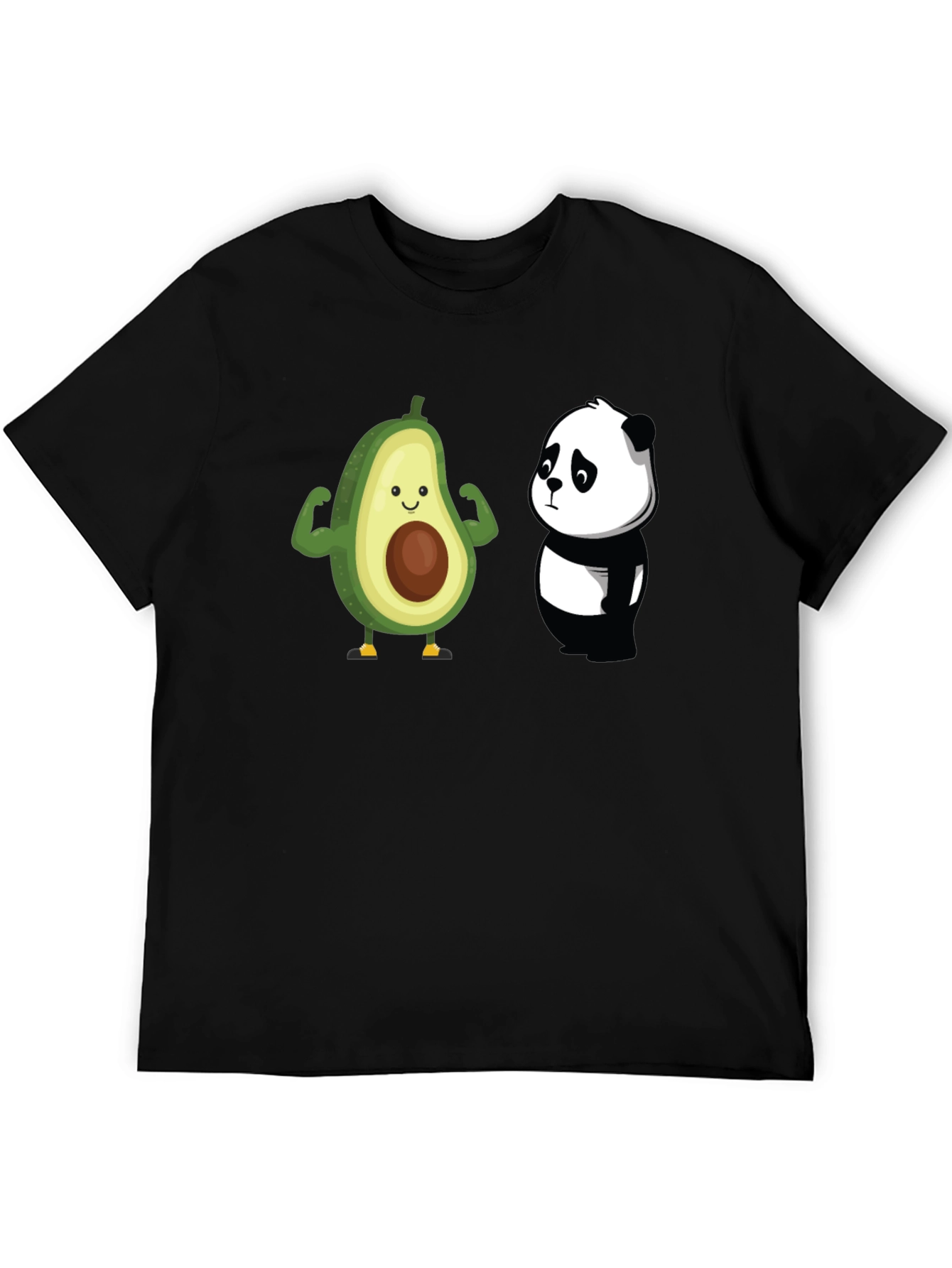 Avocado Panda Funny Graphic T-Shirt