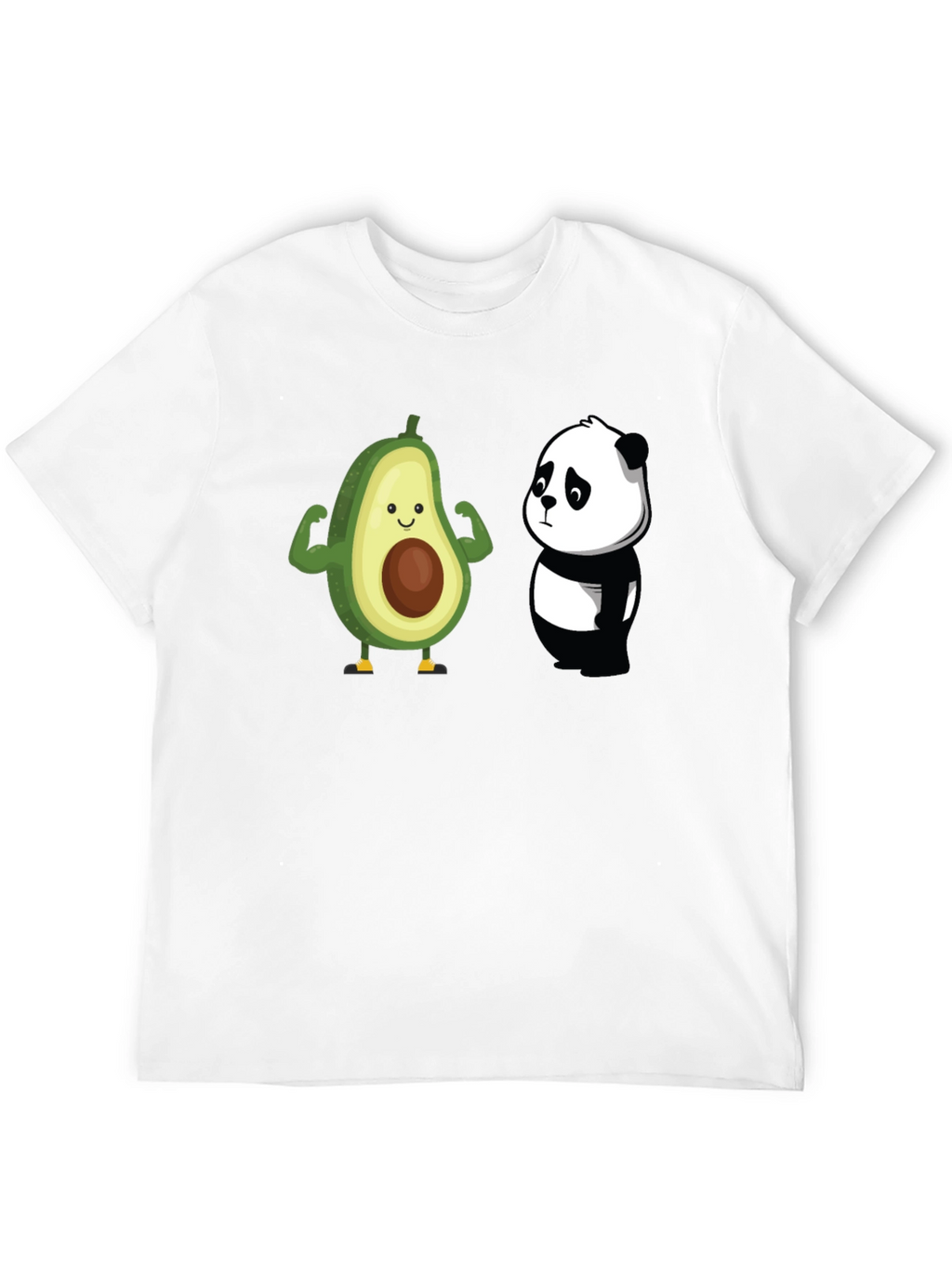 Avocado Panda Funny Graphic T-Shirt