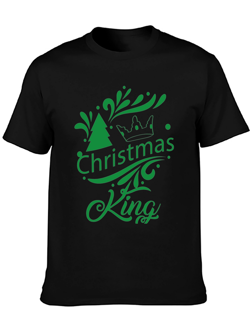 Christmas King Graphic Tee - Holiday Season Apparel