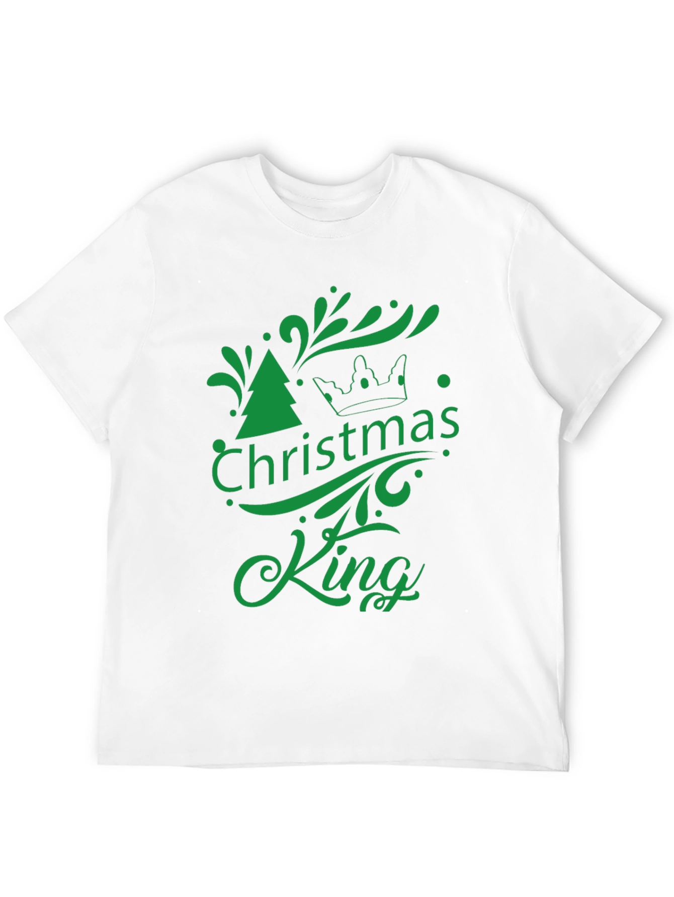 Christmas King Graphic Tee - Holiday Season Apparel