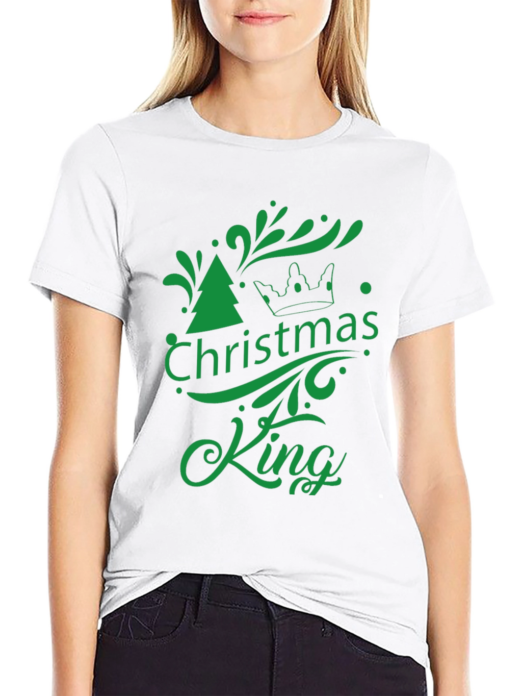 Christmas King Graphic Tee - Holiday Season Apparel