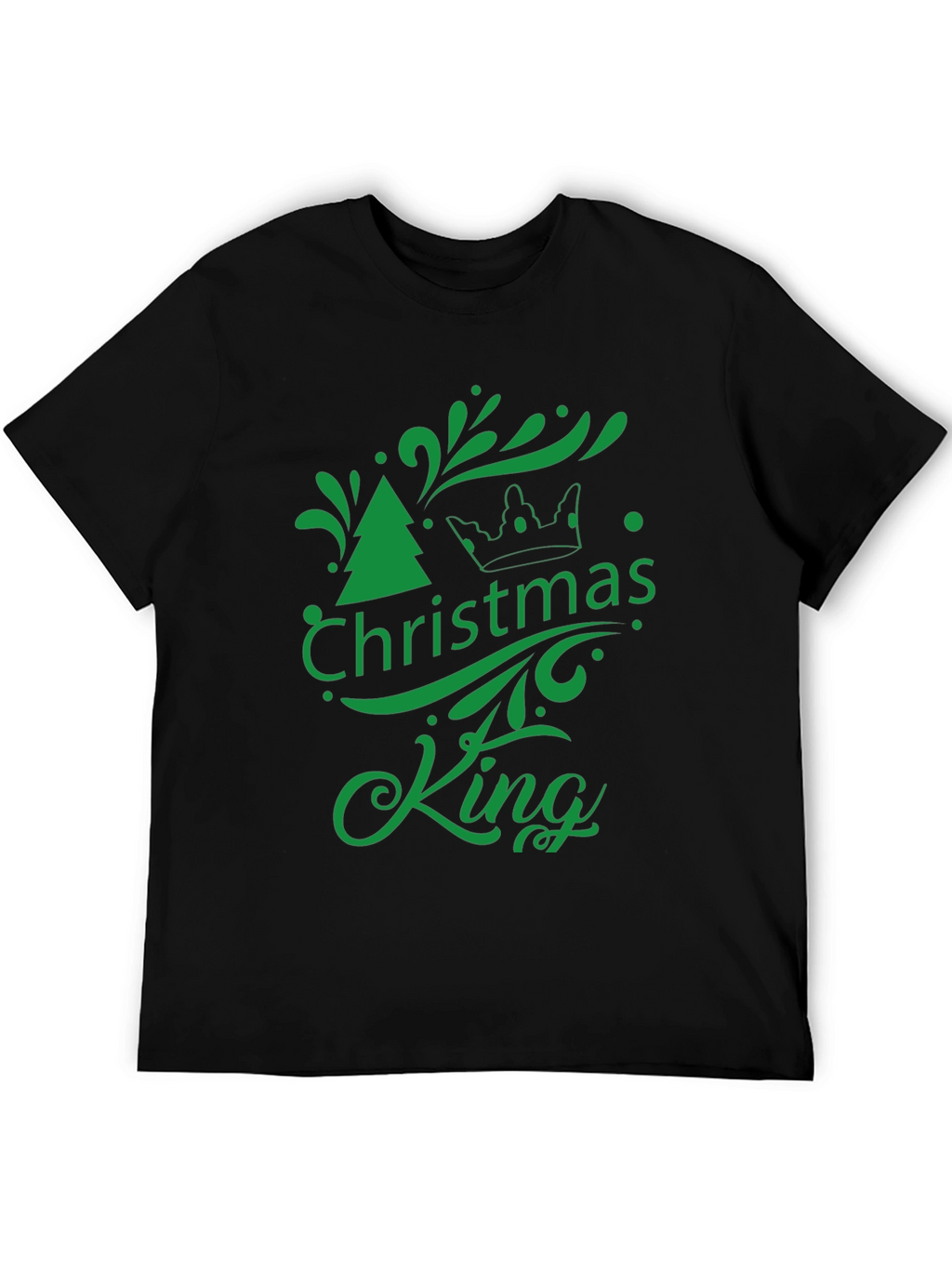 Christmas King Graphic Tee - Holiday Season Apparel