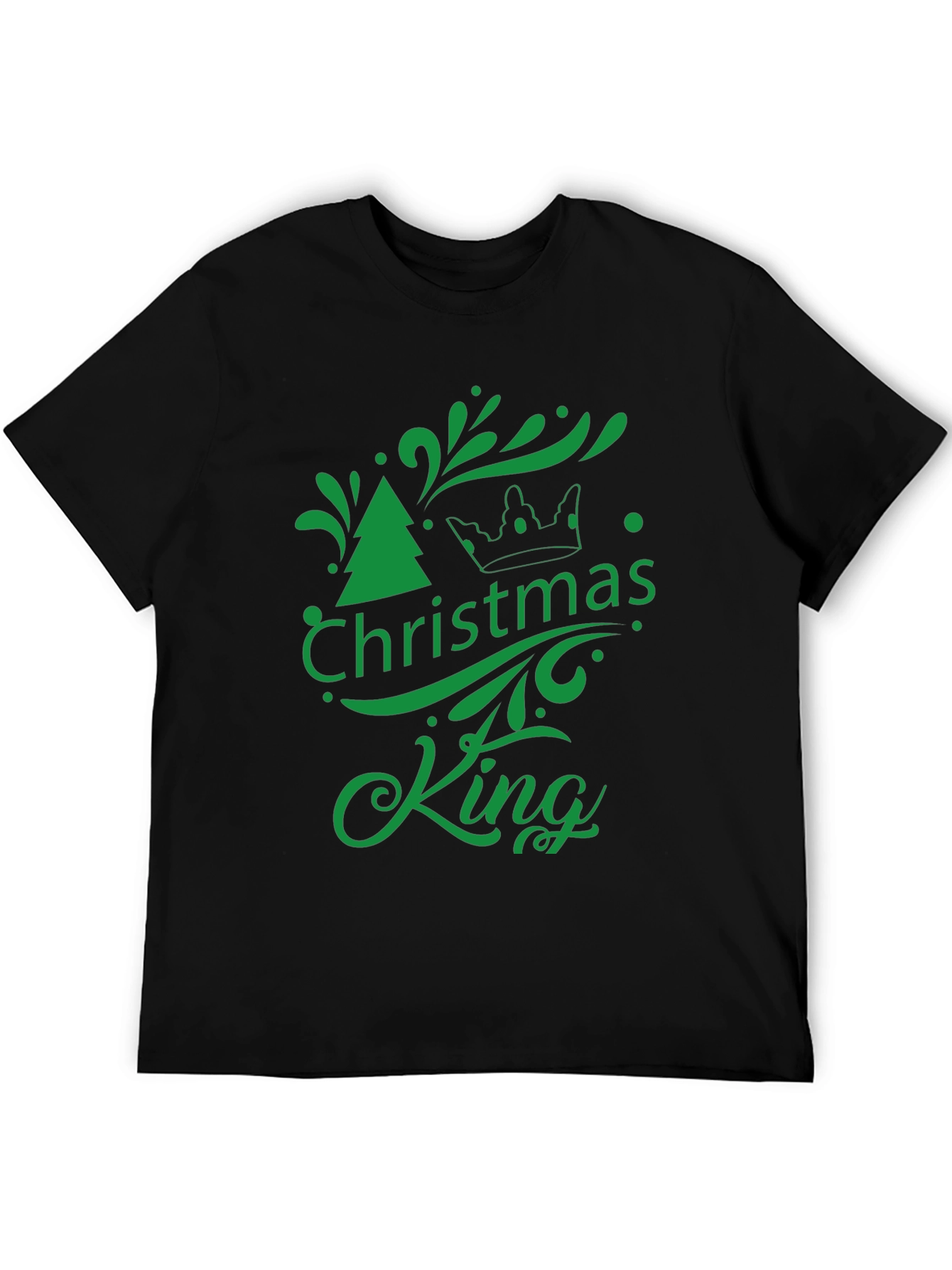 Christmas King Graphic Tee - Holiday Season Apparel