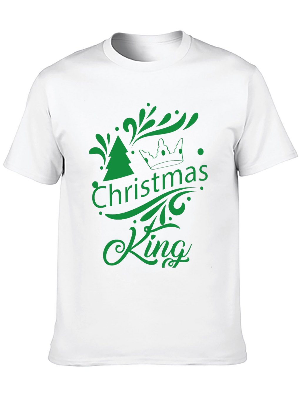 Christmas King Graphic Tee - Holiday Season Apparel