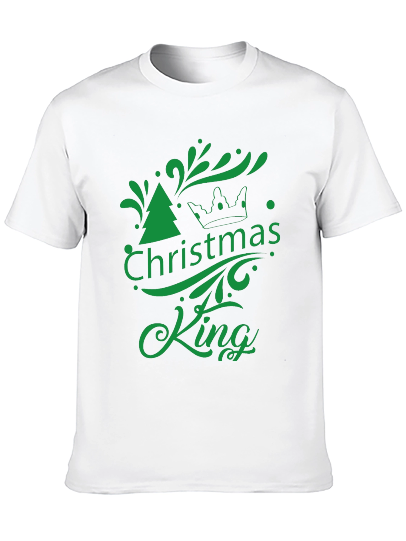 Christmas King Graphic Tee - Holiday Season Apparel