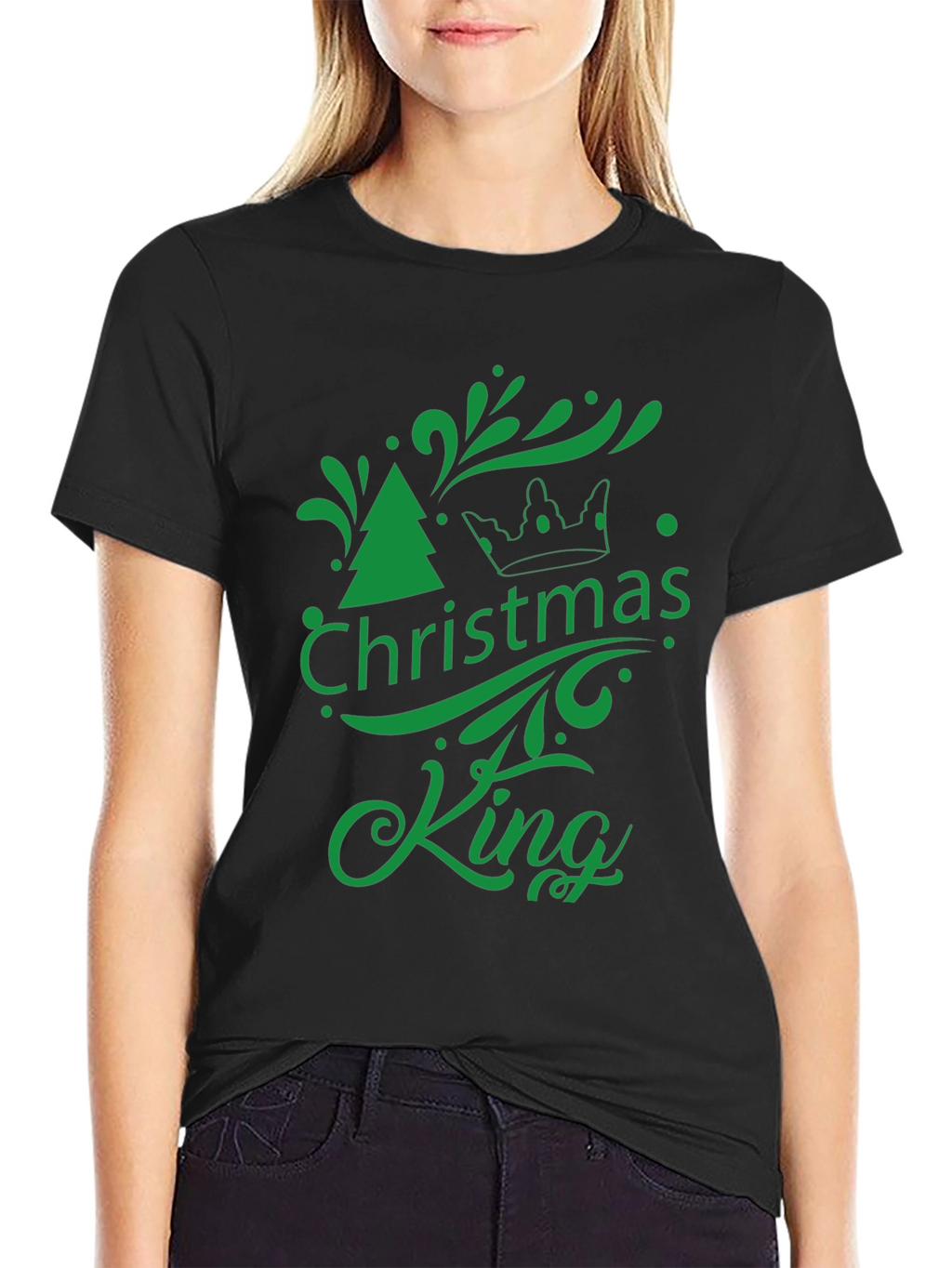 Christmas King Graphic Tee - Holiday Season Apparel