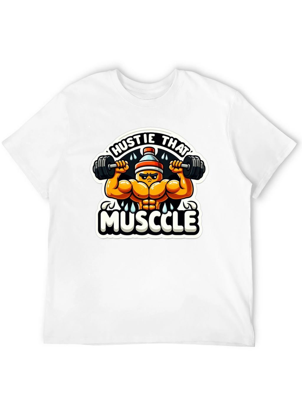 Hustle That Muscle Black T-Shirt