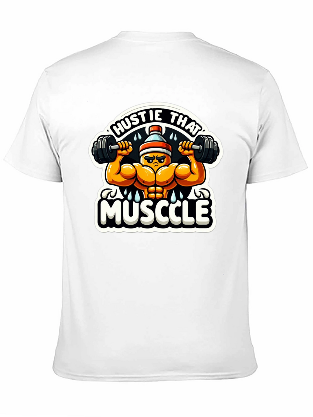 Hustle That Muscle Black T-Shirt