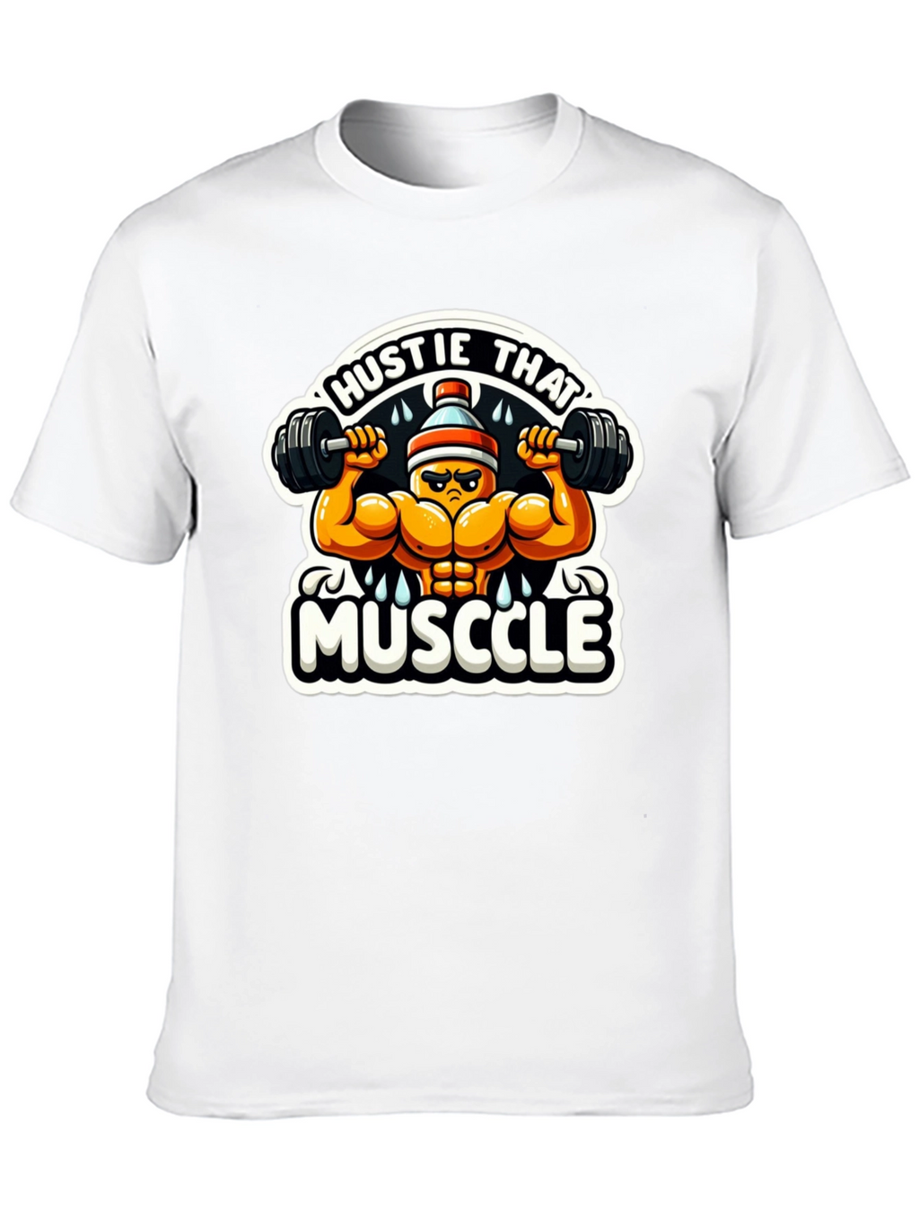 Hustle That Muscle Black T-Shirt