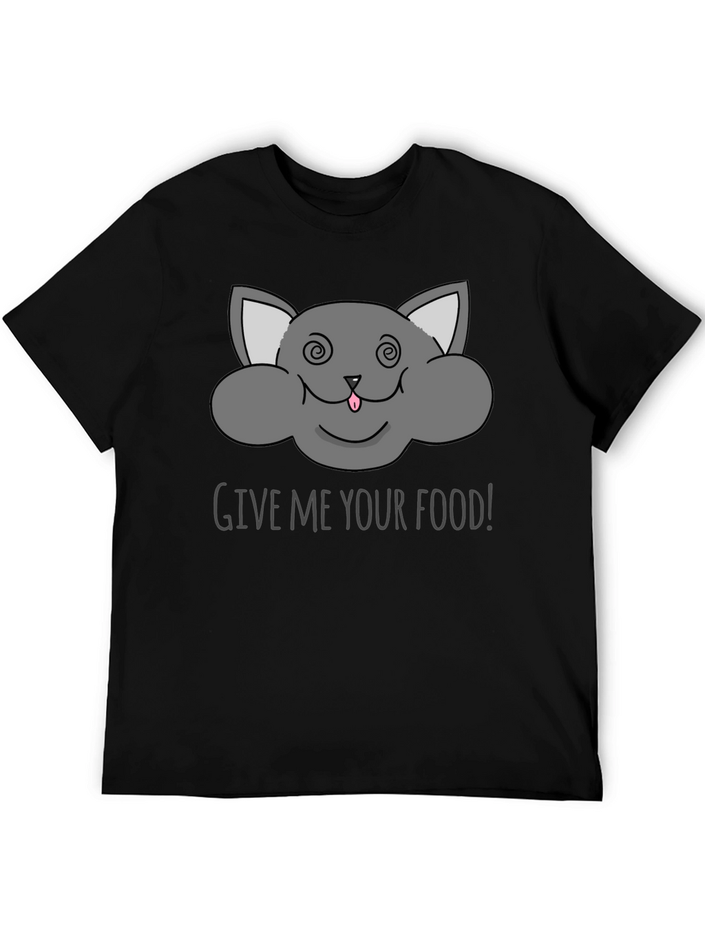 Funny Cat Give Me Your Food Graphic Tee