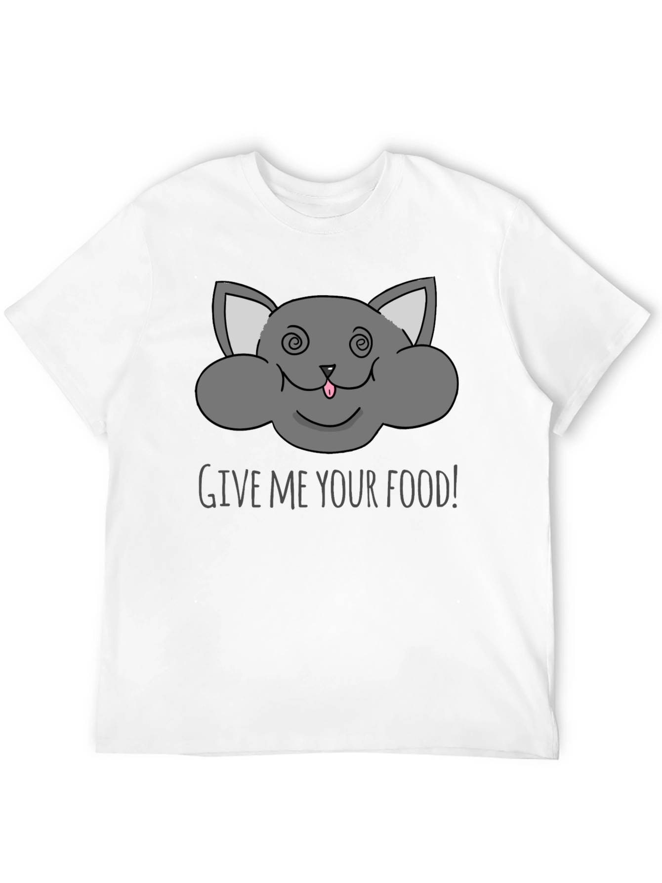 Funny Cat Give Me Your Food Graphic Tee
