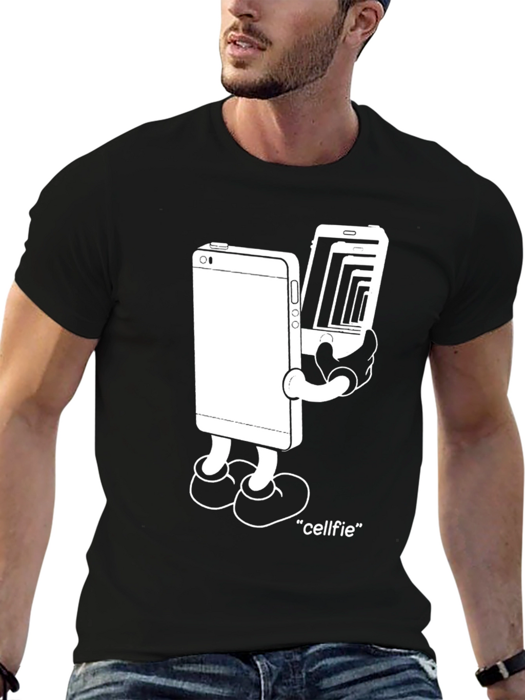 Cellfie T-Shirt - Funny Graphic Tee