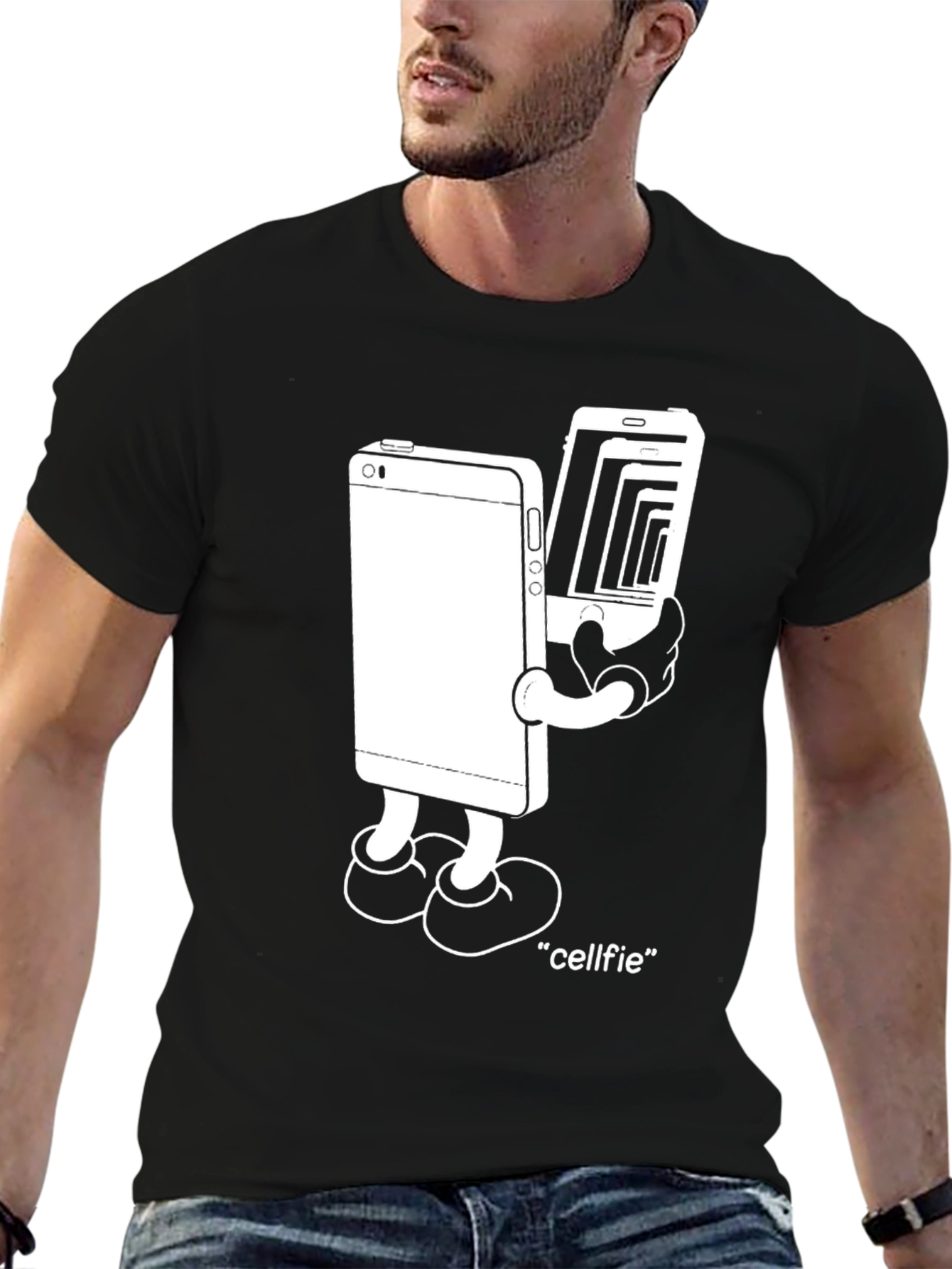 Cellfie T-Shirt - Funny Graphic Tee