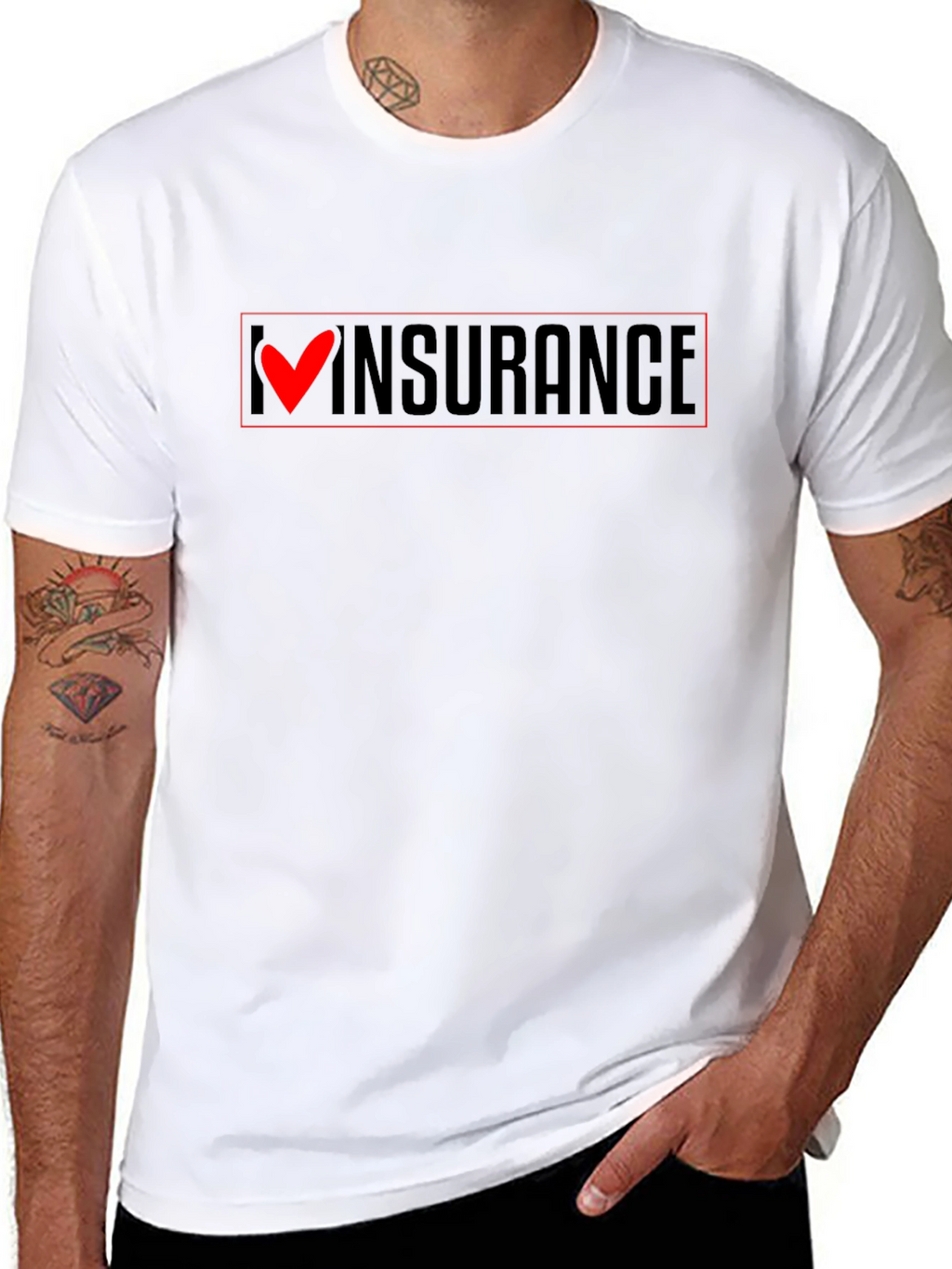 I Love Insurance T-Shirt - Funny Slogan Tee