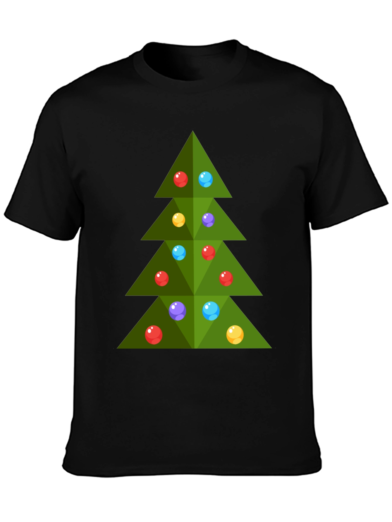 Festive Christmas Tree Graphic Tee - Holiday Style