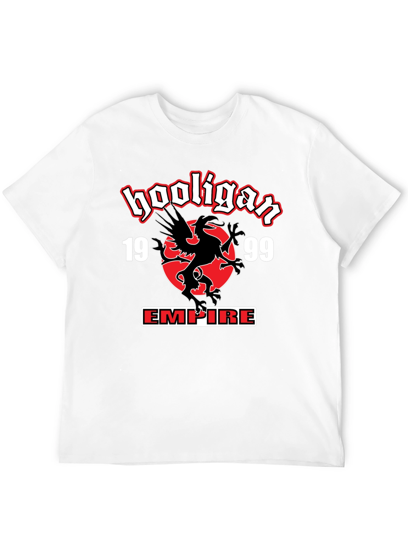 Hooligan Empire T-Shirt - Black Graphic Tee