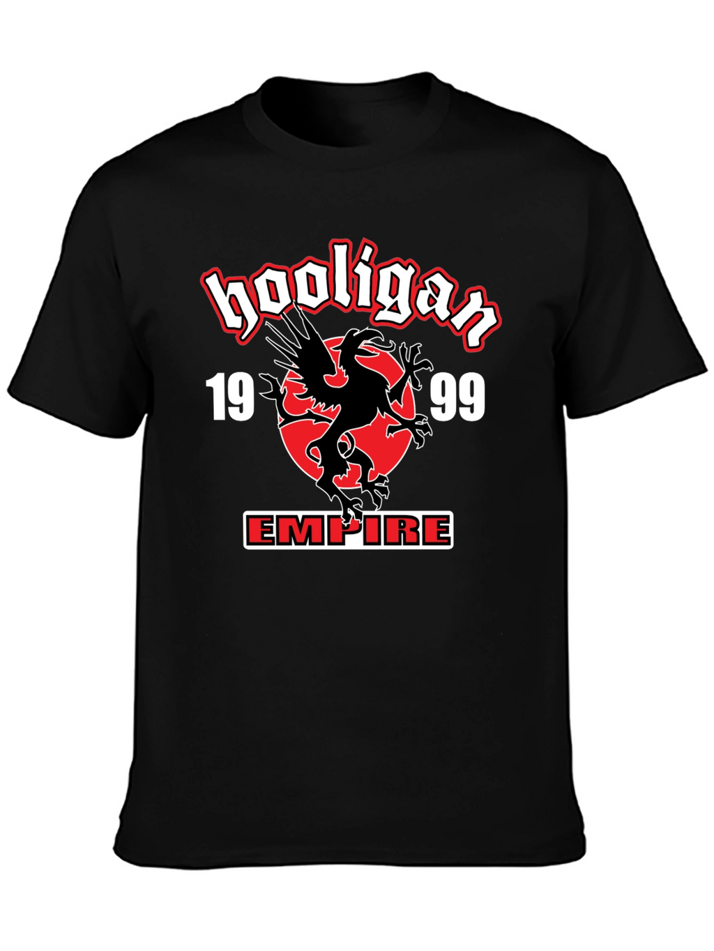 Hooligan Empire T-Shirt - Black Graphic Tee
