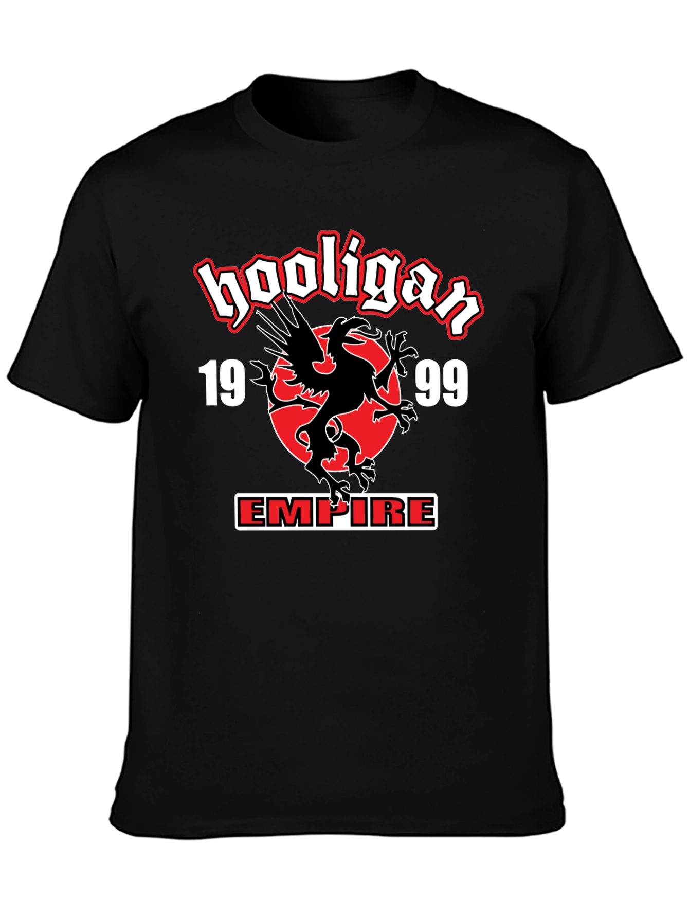 Hooligan Empire T-Shirt - Black Graphic Tee