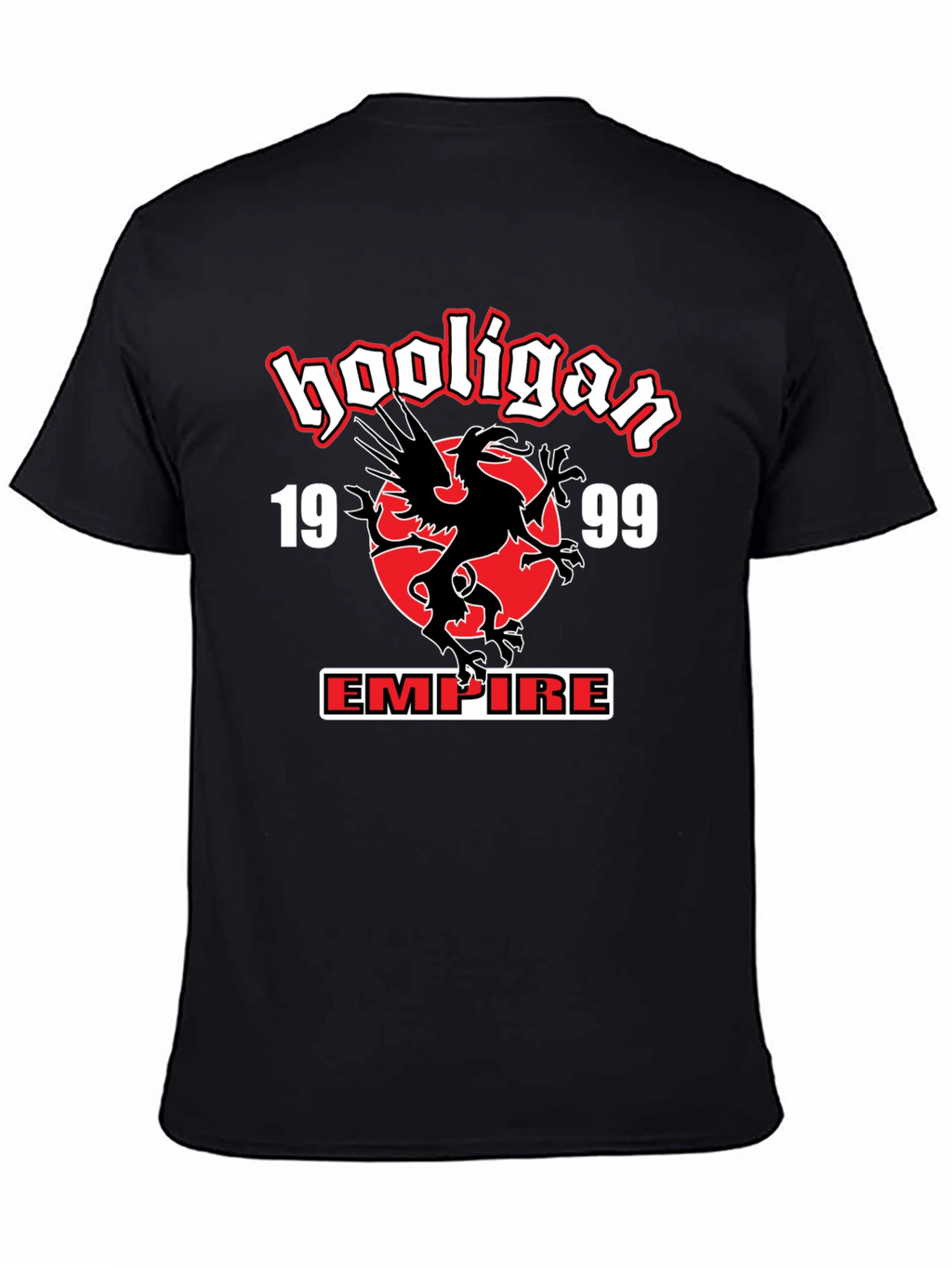 Hooligan Empire T-Shirt - Black Graphic Tee