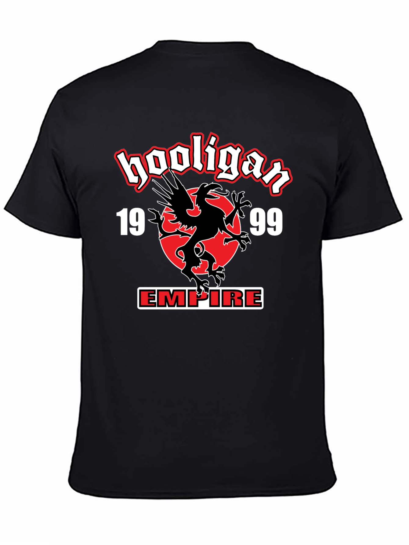 Hooligan Empire T-Shirt - Black Graphic Tee