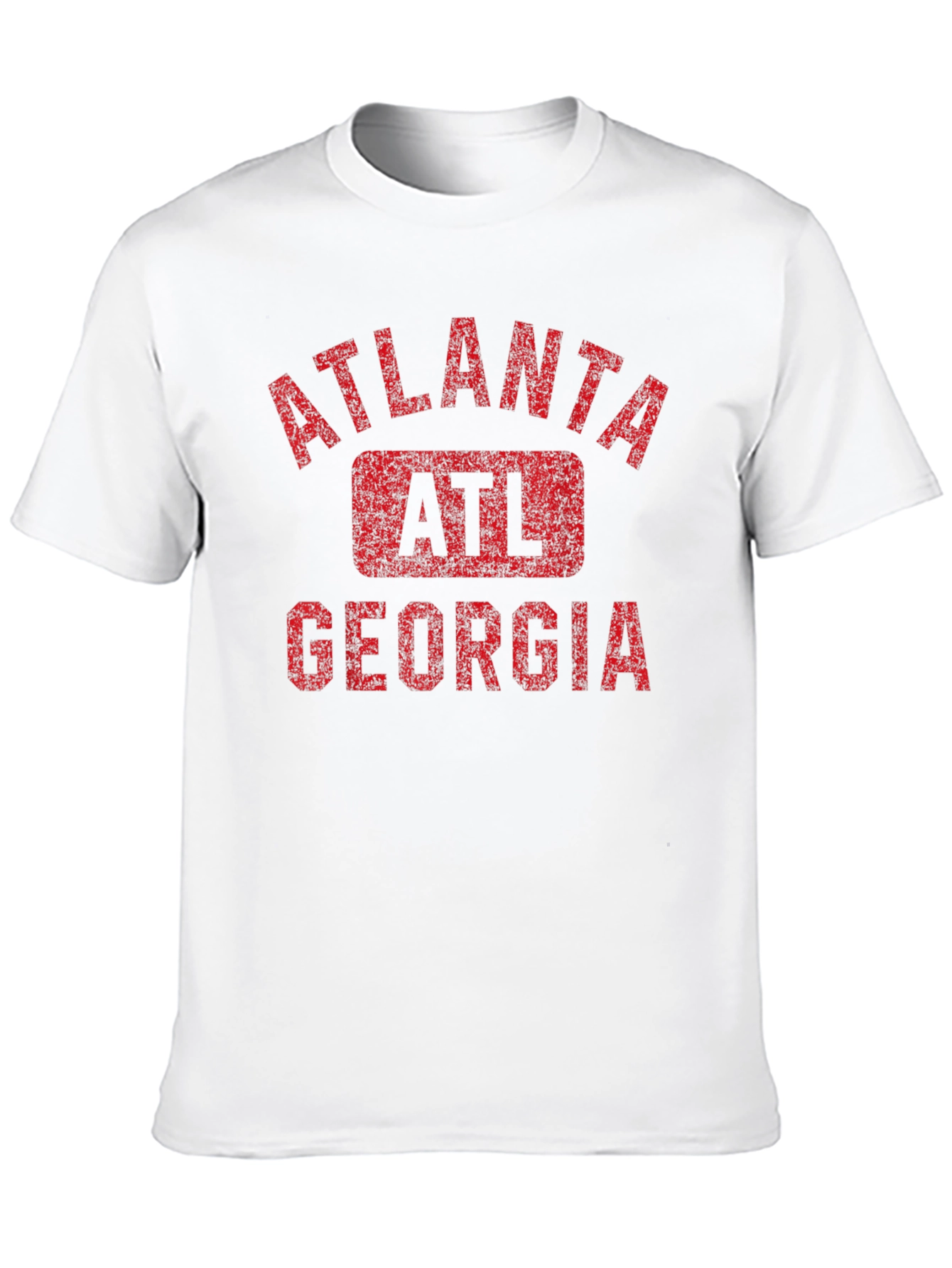 Atlanta Georgia Mens Black Graphic T-Shirt