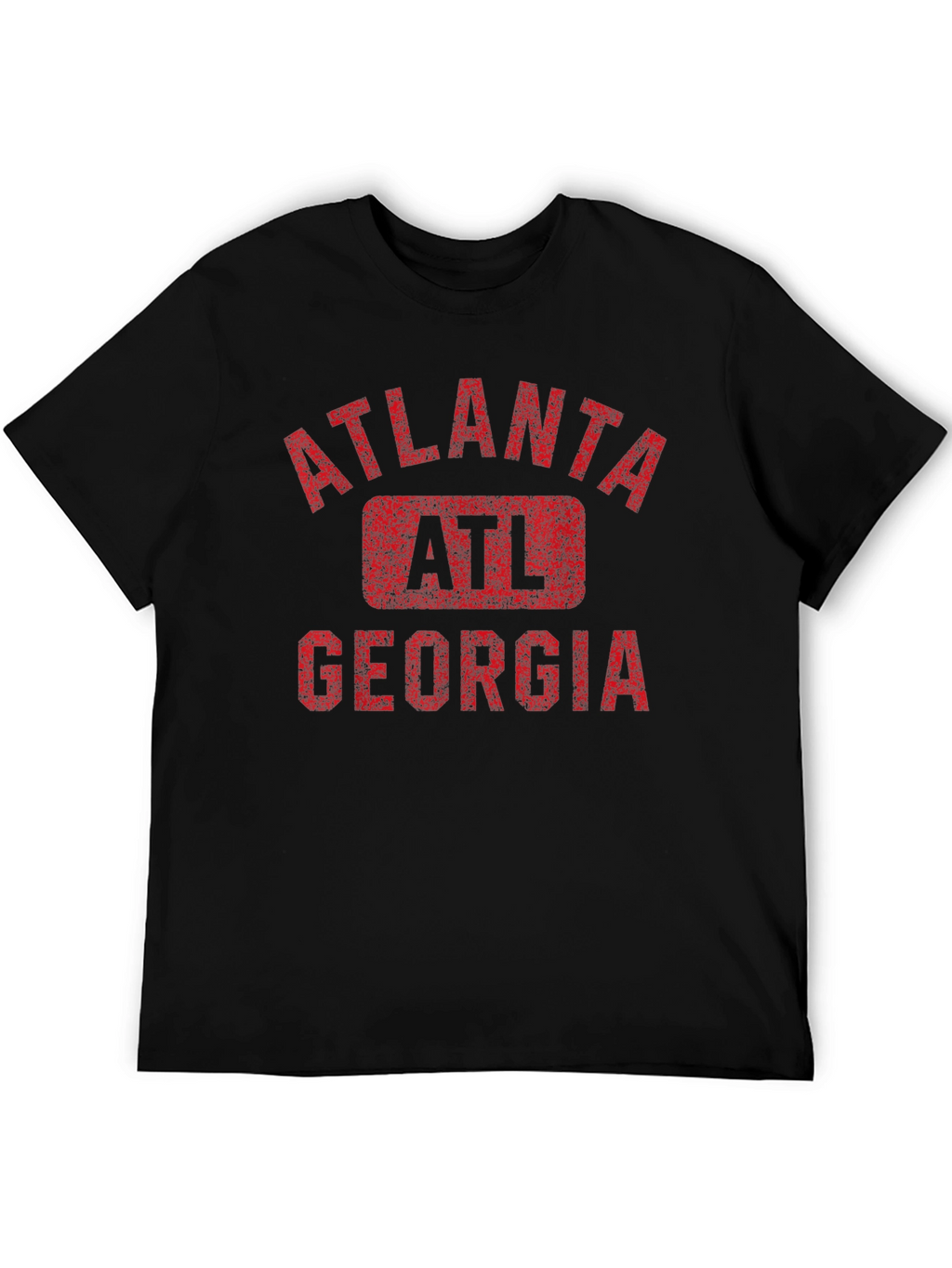 Atlanta Georgia Mens Black Graphic T-Shirt