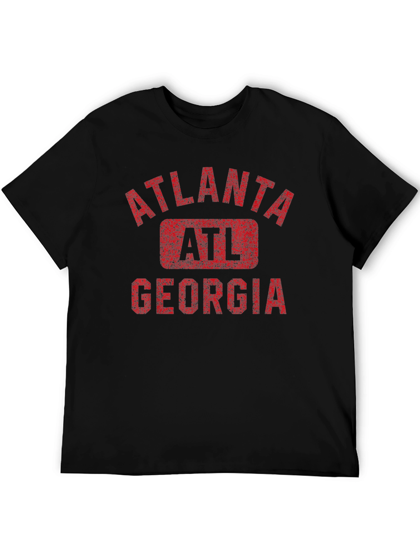 Atlanta Georgia Mens Black Graphic T-Shirt