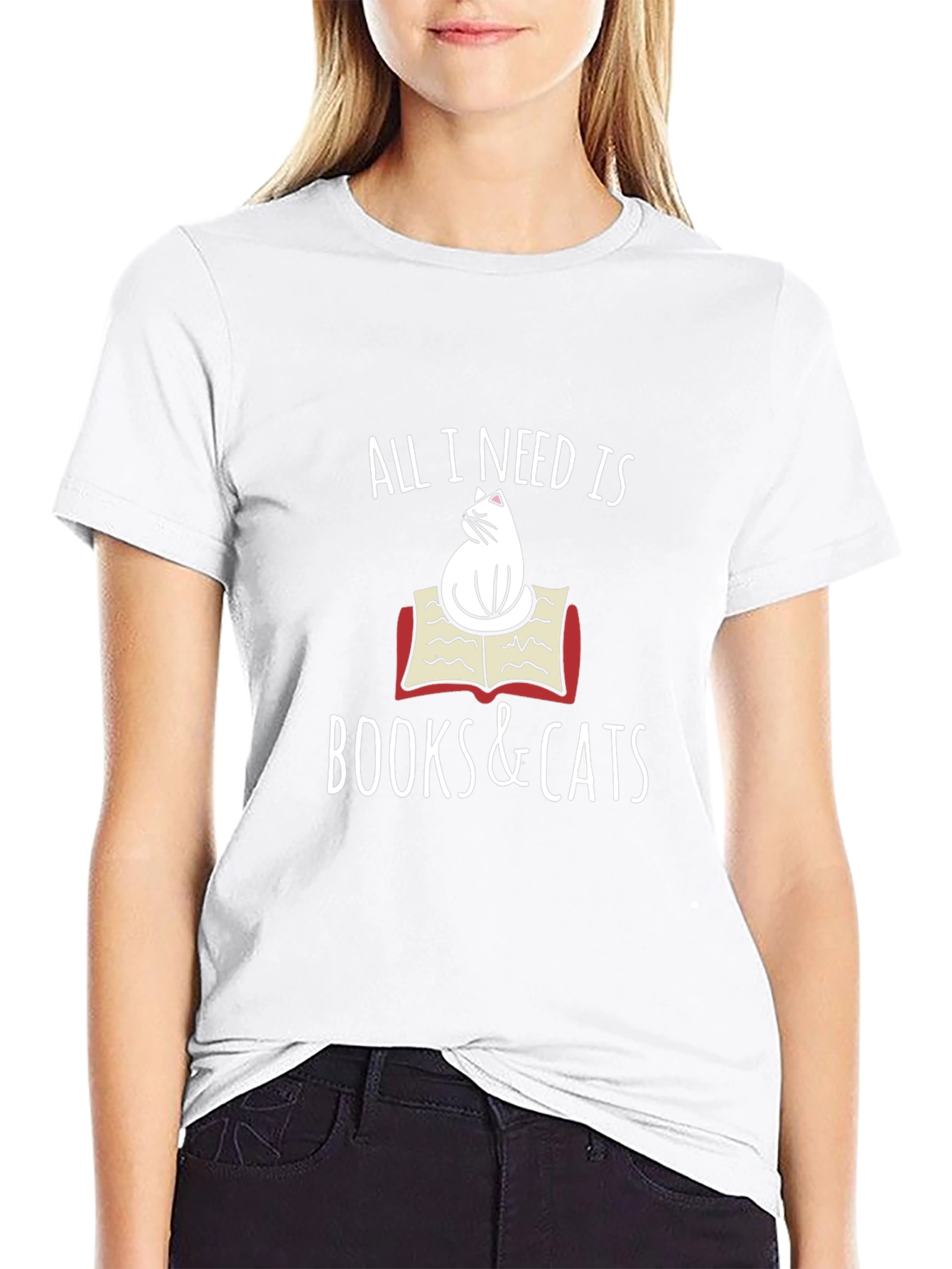All I Need Is Books & Cats T-Shirt