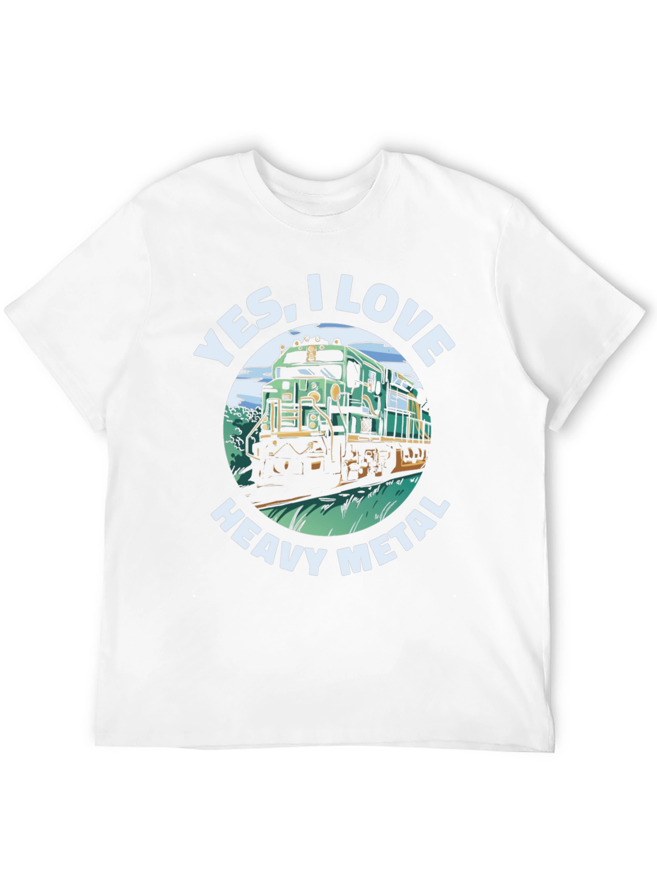 Yes I Love Heavy Metal Train T-Shirt