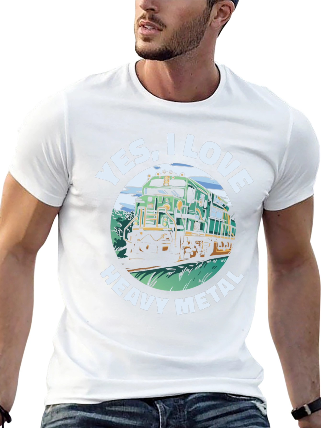 Yes I Love Heavy Metal Train T-Shirt
