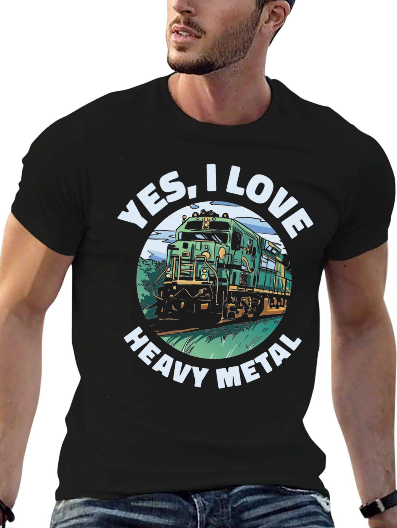 Yes I Love Heavy Metal Train T-Shirt