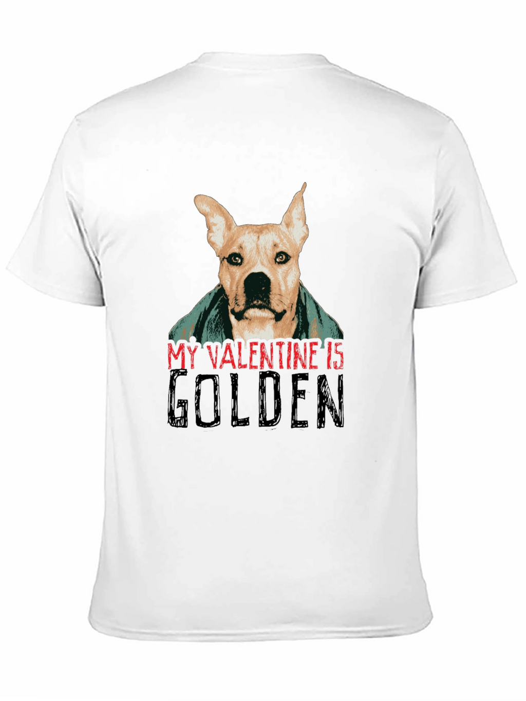 Golden Valentine Dog T-Shirt