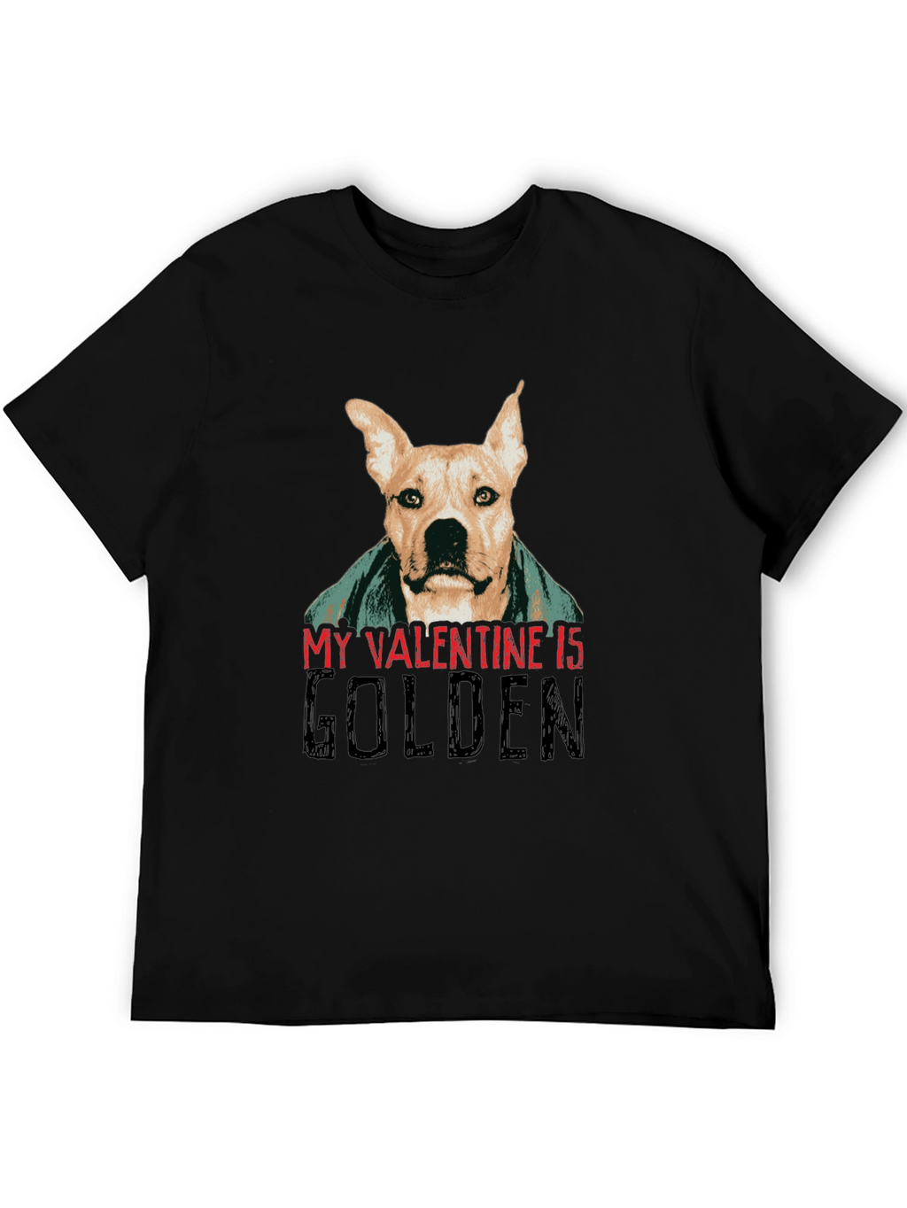 Golden Valentine Dog T-Shirt