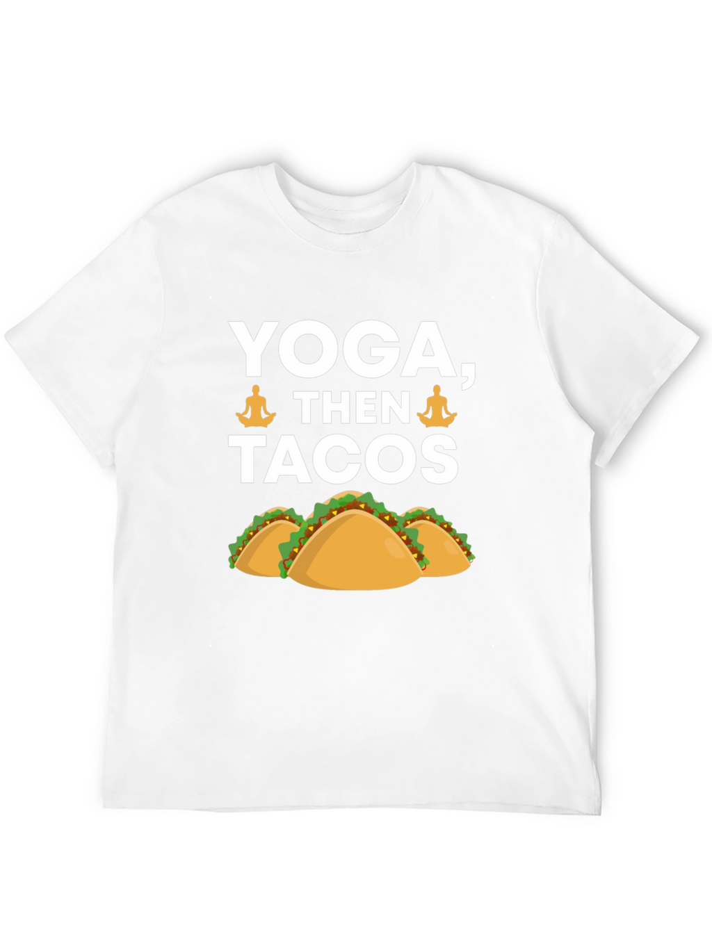 Yoga Then Tacos Graphic Tee - Black