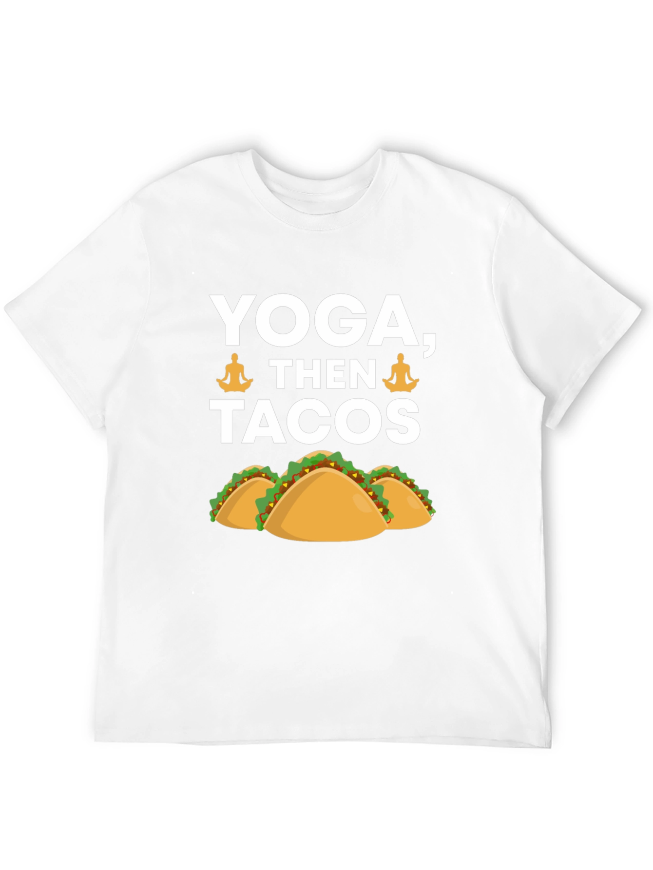 Yoga Then Tacos Graphic Tee - Black