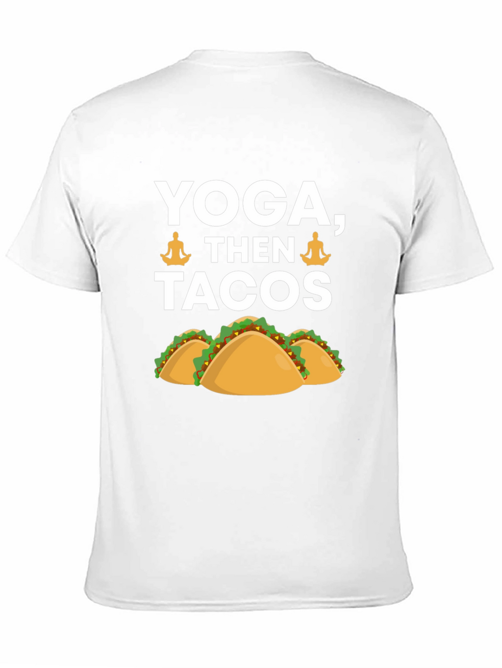 Yoga Then Tacos Graphic Tee - Black
