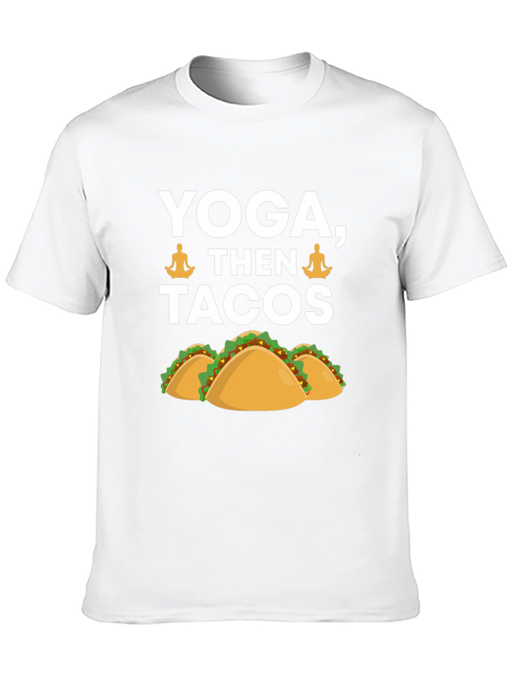 Yoga Then Tacos Graphic Tee - Black