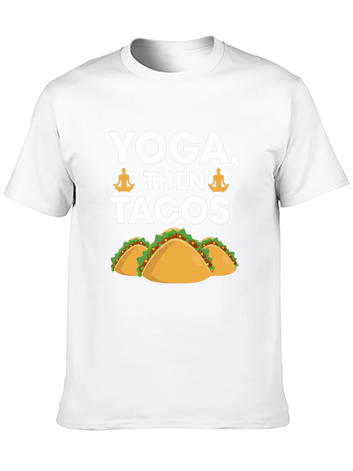 Yoga Then Tacos Graphic Tee - Black