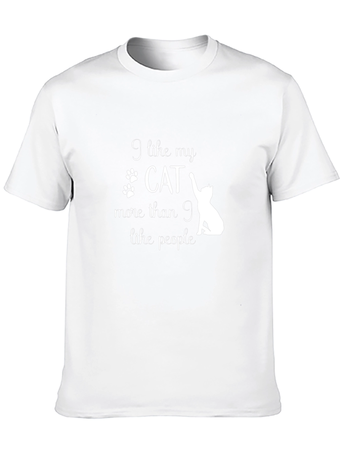 I Like My Cat T-Shirt - Black